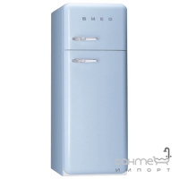 Холодильник двухдверный соло, 60 см, Smeg 50s Retro Style (А++) FAB30RAZ1 голубой, петли справа