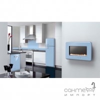 Холодильник соло, 60 см, Smeg 50s Retro Style (А++) FAB30RAZ1 блакитний, петлі праворуч