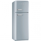 Холодильник двухдверный соло, 60 см, Smeg 50s Retro Style (А++) FAB30RX1 серебристый, петли справа