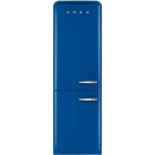 Холодильник комбі соло, 60 см, морозильник No Frost Smeg 50s Retro Style (А++) FAB32LBLN1 синій, петлі зліва