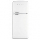 Холодильник двухдверный соло, 80 см, No Frost Smeg 50s Retro Style FAB50B белый, петли справа