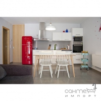 Холодильник соло, 60 см, Smeg 50s Retro Style (А++) FAB30RR1 червоний, петлі праворуч