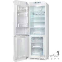 Холодильник комбі соло, 60 см, морозильник No Frost Smeg 50s Retro Style (А++) FAB32RBN1 білий, петлі праворуч