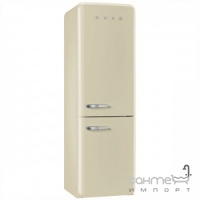 Холодильник комби соло, 60 см, морозилка No Frost Smeg 50s Retro Style (А++) FAB32RPN1 кремовый, петли справа