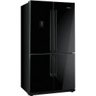 Холодильник 4-х дверный Side-by-side соло, 92 см, No-frost Smeg LINEA FQ60NPE черный глянцевый