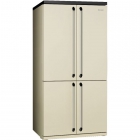 Холодильник 4-х дверный Side-by-side соло, 92 см, No-frost Smeg VICTORIA FQ960P кремовый, хром