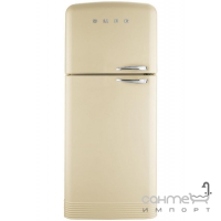Холодильник соло, 80 см, No Frost Smeg 50s Retro Style FAB50PS кремовий, петлі зліва