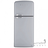 Холодильник соло, 80 см, No Frost Smeg 50s Retro Style FAB50X сріблястий, петлі праворуч