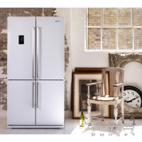 Холодильник 4-х дверный Side-by-side соло, 92 см, No-frost Smeg LINEA FQ60BPE белый глянцевый