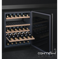Шкаф для вина под столешницу 38 бутылок Smeg CLASSICA (А+)CVI338X нерж. сталь