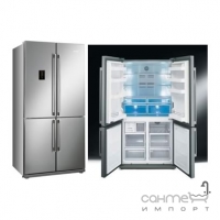 Холодильник 4-х дверный Side-by-side соло, 92 см, No-frost Smeg LINEA FQ60XPE нерж.сталь
