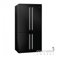 Холодильник 4-х дверний Side-by-side соло, 92 см, No-frost Smeg VICTORIA FQ960N чорний, хром