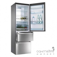 Холодильник із французькими дверима соло, 74 см, No Frost Smeg UNIVERSAL FT41BXE нержавіюча сталь