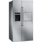 Холодильник Side-by-Side соло з міні-баром, 91 см, No Frost Smeg UNIVERSAL SBS63XEDH нержавіюча сталь