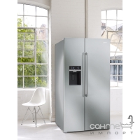 Холодильник Side-by-Side соло, 91 см, No Frost Smeg UNIVERSAL SBS63XED нержавеющая сталь