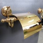 Тримач для туалетного паперу з кришкою Pacini & Saccardi Florence 30102/O золото