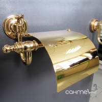 Держатель для туалетной бумаги с крышкой Pacini & Saccardi Florence 30102/O золото