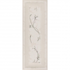 Настенная плитка, цветочный декор с рамкой 25,3х70,6 Mapisa Stella Boiserie White 