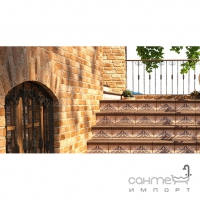 Настенная плитка под кирпич 14,7х44,2 Monopole Castillo Morella (коричневая)
