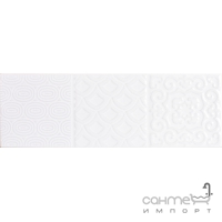 Настінна плитка, декор, довільний дизайн 10x30 ESENCIA RELIEVE BRILLO BLANCO (біла)