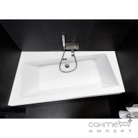 Асиметрична ванна Besco PMD Piramida Infinity 160x100 біла, права