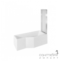 Передняя+боковая панели к ванне Integra 150 Besco PMD Piramida белая, правая
