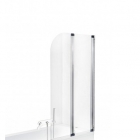 Шторка для ванны Besco PMD Piramida Ambition-2 80,5х140, профиль хром, стекло прозрачное