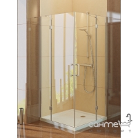 Квадратна душова кабіна New Trendy RENOMA 2D K-0304 прозора