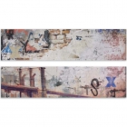 Настінна плитка, декор 22,4х90 Newker Material Graffiti Multi (2 шт.)