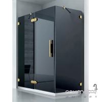 Прямокутна душова кабіна New Trendy Luxury SCN-019/SCN-020 графіт, золото