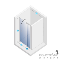Душевая дверь New Trendy Scalia EXK-1186 прозрачное стекло