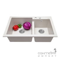 Гранітна кухонна мийка Perfelli BIANCO PGB 208ХХХ колір на вибір