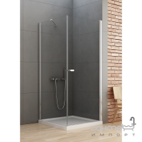 Душевая кабина New Trendy New Soleo 80x90 D-0140A/D-0088B-WP прозрачное стекло, параллельный стабилизатор