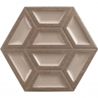 Плитка керамическая 33x28 Realonda Bling Decor Marron (декор, коричневая)