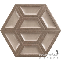 Керамічна плитка 33x28 Realonda Bling Decor Marron (декор, коричнева)
