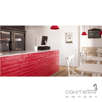 Плитка керамическая 8х33 Realonda Gala Rojo Decor (декор, красная)