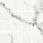 Мозаика под мрамор 30x30 Pamesa Quarry MALLA Blanco Compacglass (белая, матовая)
