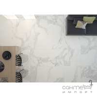 Плитка під мармур, різний дизайн 75x75 Pamesa Olimpo Compacglass (біла, матова)