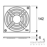 Решётка 150 мм TECE TECEdrainpoint S 366 50 01