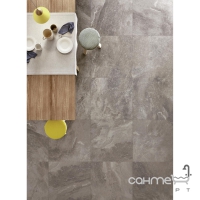 Плитка напольная 72x145 Ragno Bistrot Crux Taupe Glossy Rettificato (серая)