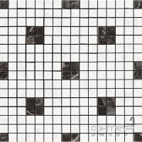 Мозаика 29x29 Ragno Bistrot Mosaico Pietrasanta Glossy (белая)