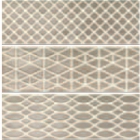 Настенная плитка, декор 10x30 Ragno Brick Glossy Decoro Grey (3 различных рисунка)