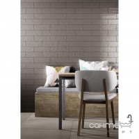 Настенная плитка 10x30 Ragno Brick Glossy Grey (светло-серая)