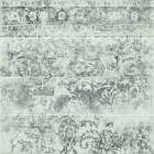 Плитка настінна, декор 4 різних рисунка 15х60 Ragno Concept Decoro Bianco (світло-сіра)