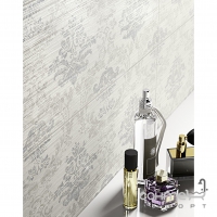 Настінна плитка, декор 25x76 Ragno Wallpaper Decoro 4 Bianco