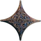 Декоративна вставка 6,7x6,7 Tau Ceramica Angara Estrella Dec Bronce