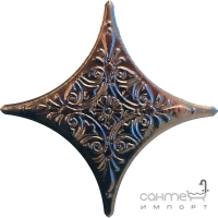 Вставка декоративная 6,7x6,7 Tau Ceramica Angara Estrella Dec Bronce