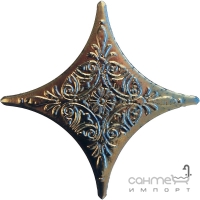Декоративна вставка 6,7x6,7 Tau Ceramica Angara Estrella Dec Antracita