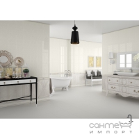 Настінна плитка декор 22,6x60,7 Venus Celine Boiserie Luxury (біла)