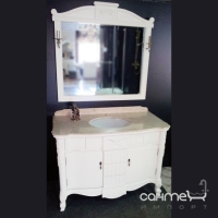 Комплект меблів для ванної кімнати Godi LY-01 (Anti-white, стільниця Light Beige)